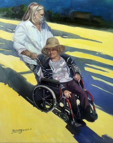 Original Figurative Family Paintings by Alicia Ren