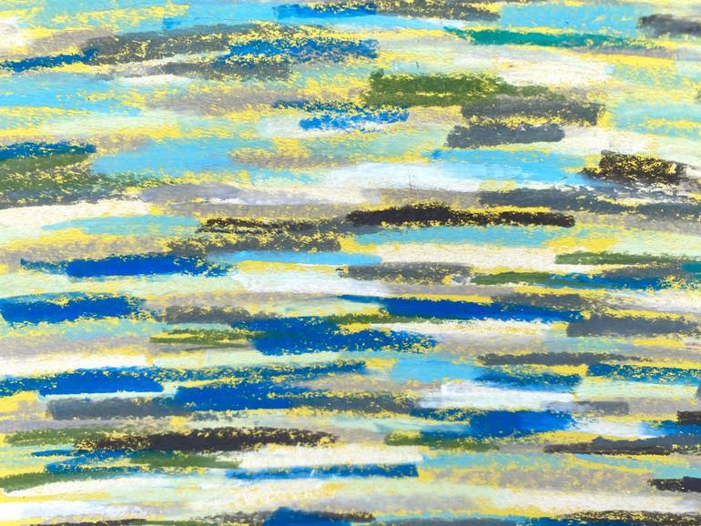 Original Abstract Beach Drawing by Dara Lidagovski