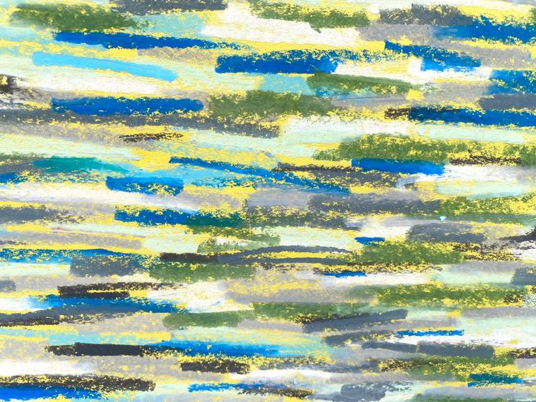 Original Abstract Beach Drawing by Dara Lidagovski