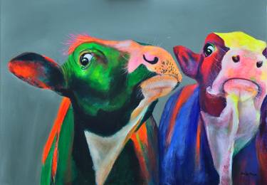 Original Expressionism Animal Paintings by Sheila Moya Harris