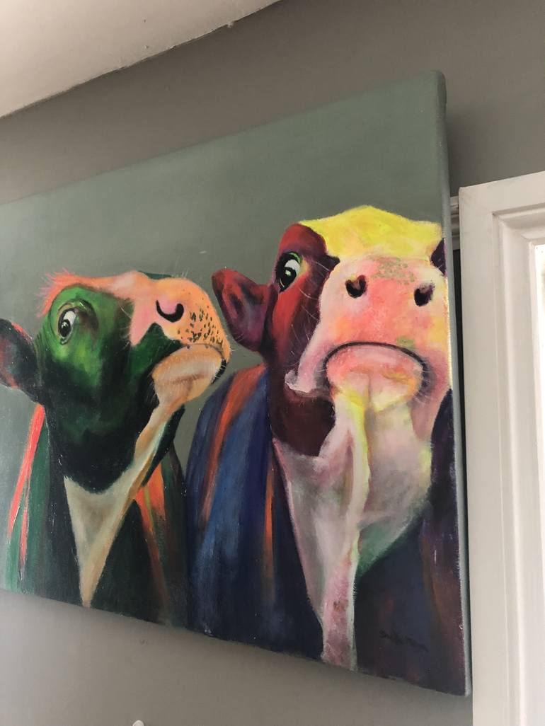 Original Expressionism Animal Painting by Sheila Moya Harris