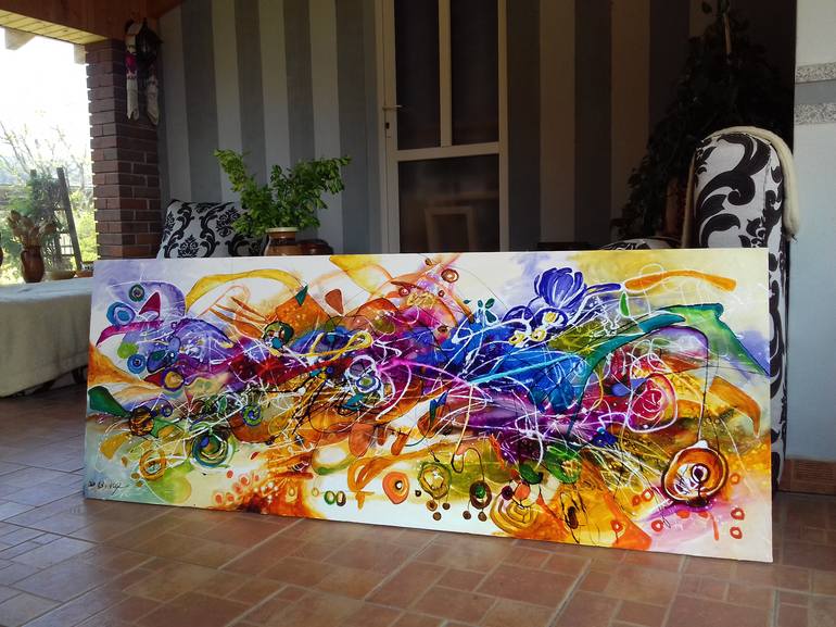 Original Abstract Painting by Elena Bissinger