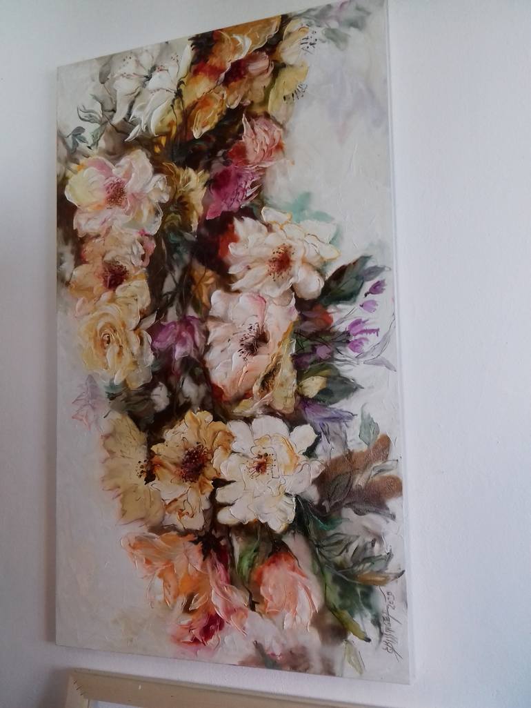 Original Fine Art Floral Painting by Elena Bissinger