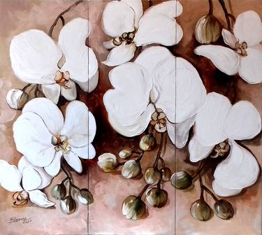Original Expressionism Botanic Paintings by Elena Bissinger