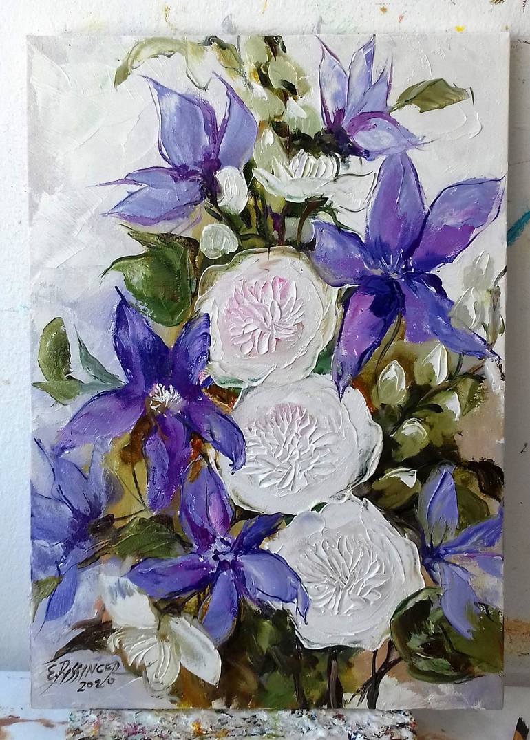 Original Expressionism Botanic Painting by Elena Bissinger