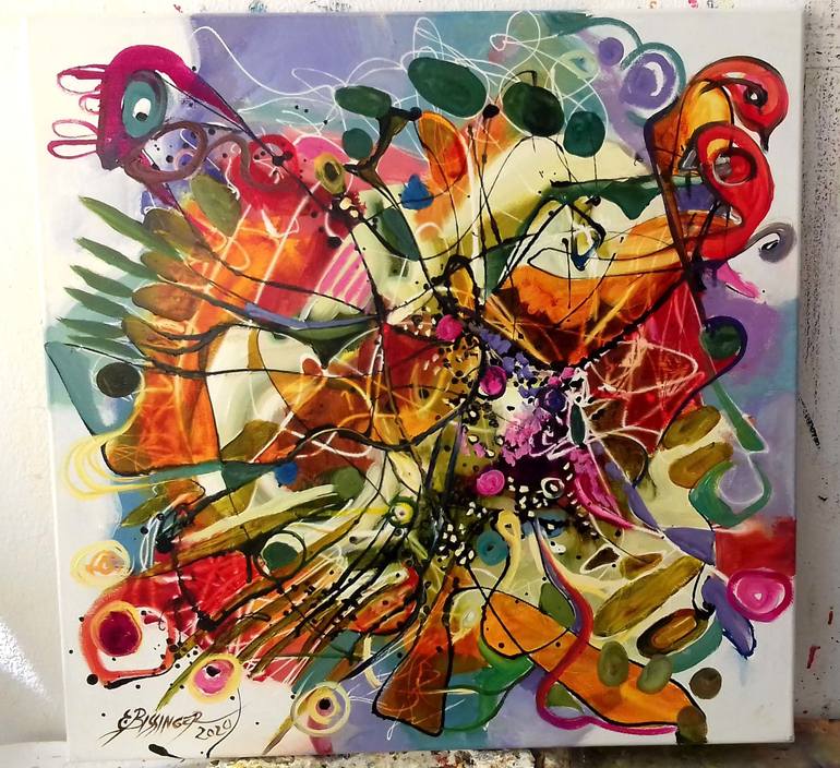 Original Abstract Painting by Elena Bissinger