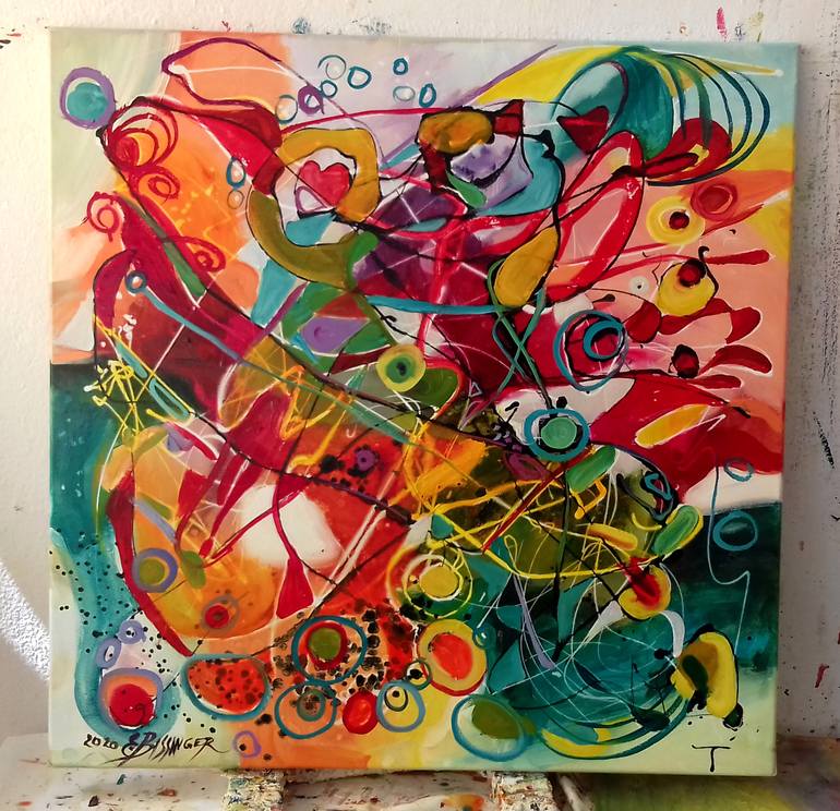 Original Abstract Painting by Elena Bissinger