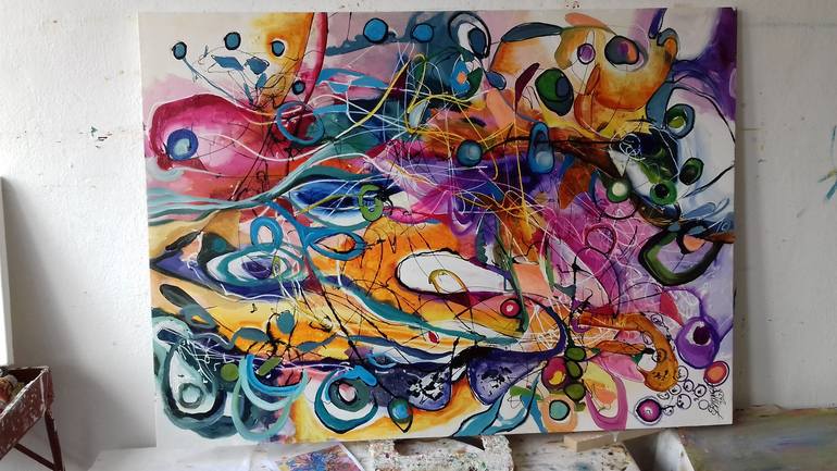 Original Abstract Painting by Elena Bissinger