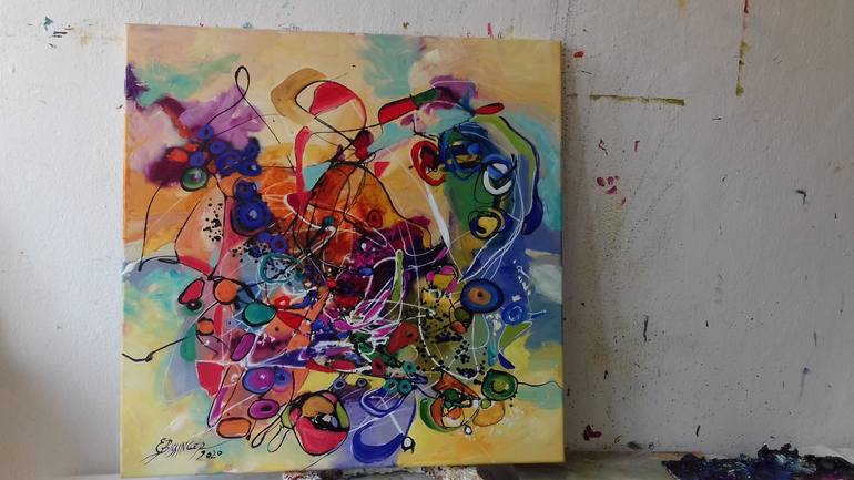 Original Abstract Painting by Elena Bissinger