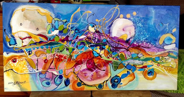 Original Abstract Painting by Elena Bissinger