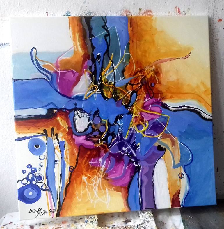 Original Abstract Painting by Elena Bissinger