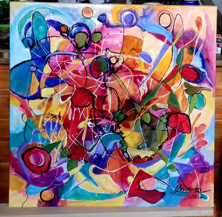 Original Abstract Painting by Elena Bissinger