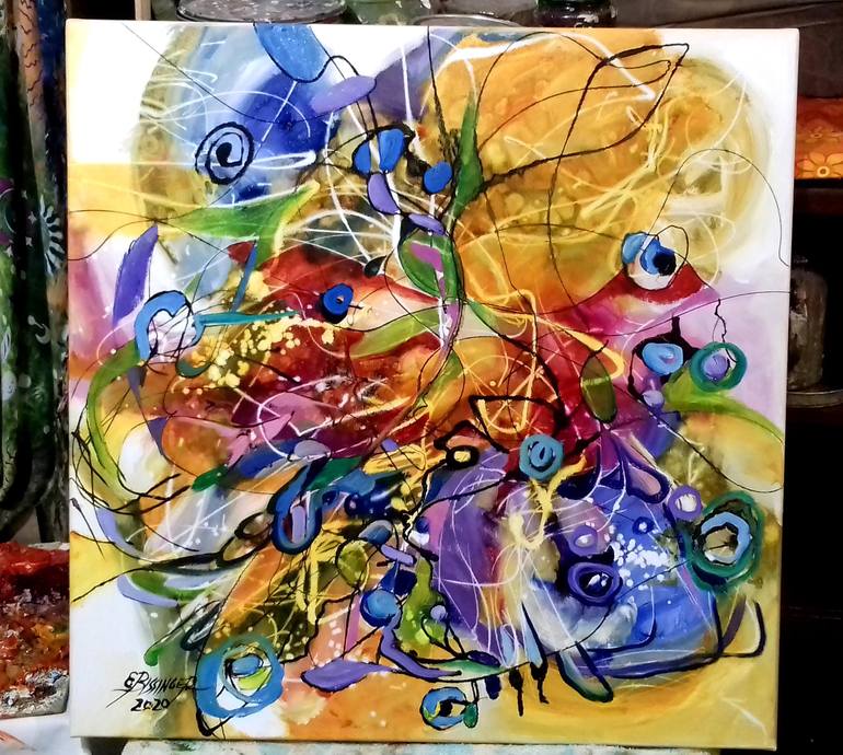 Original Abstract Painting by Elena Bissinger