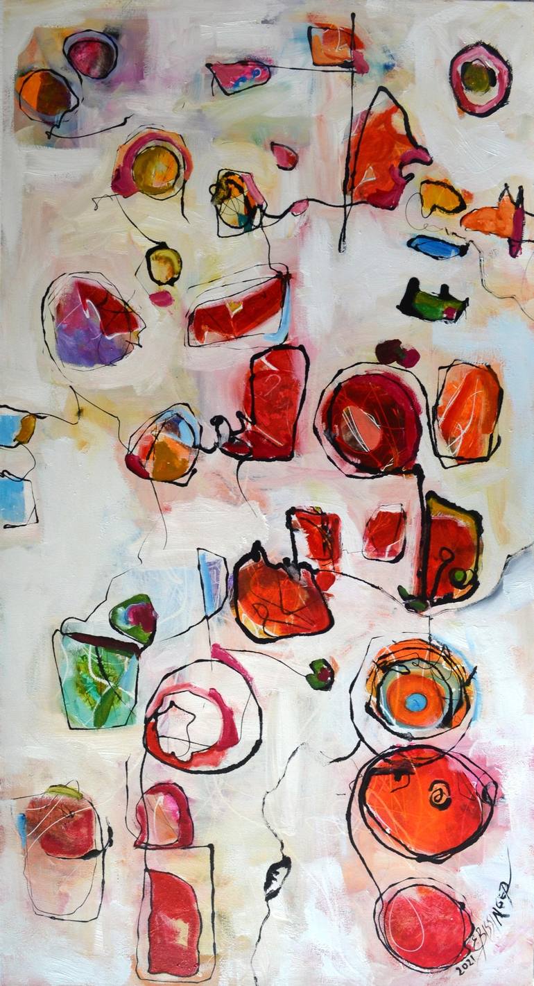 Original Abstract Painting by Elena Bissinger