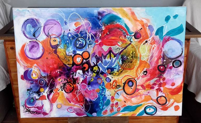 Original Abstract Painting by Elena Bissinger