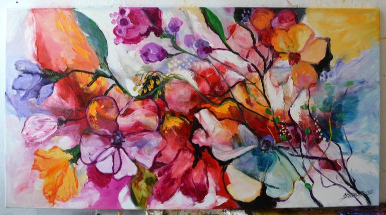 Original Abstract Painting by Elena Bissinger