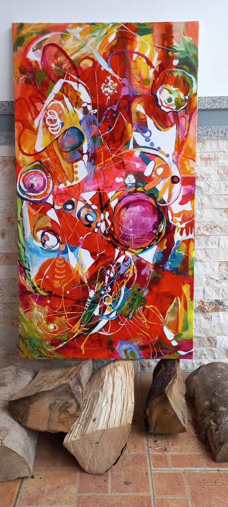 Original Abstract Painting by Elena Bissinger