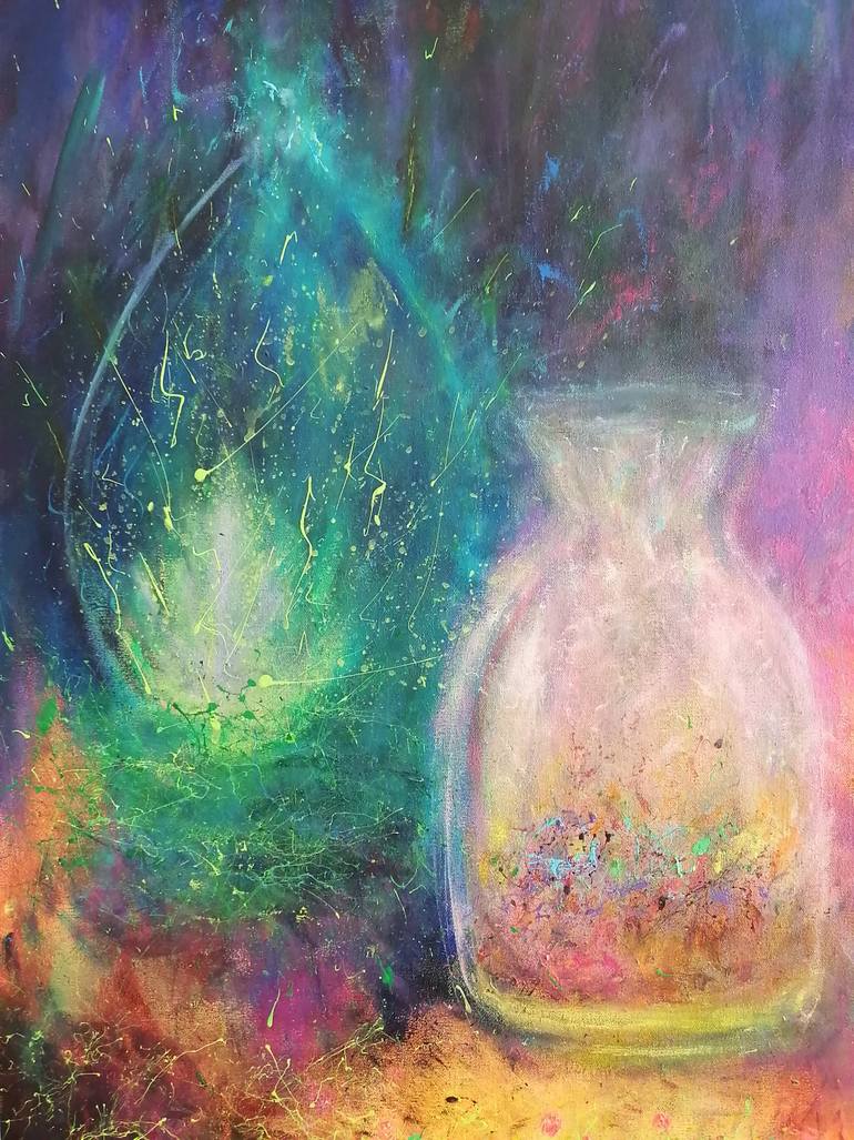 Original Abstract Expressionism Abstract Painting by Babra Allen