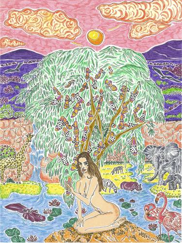 Print of Tree Paintings by Jessica da Silva Oleiro