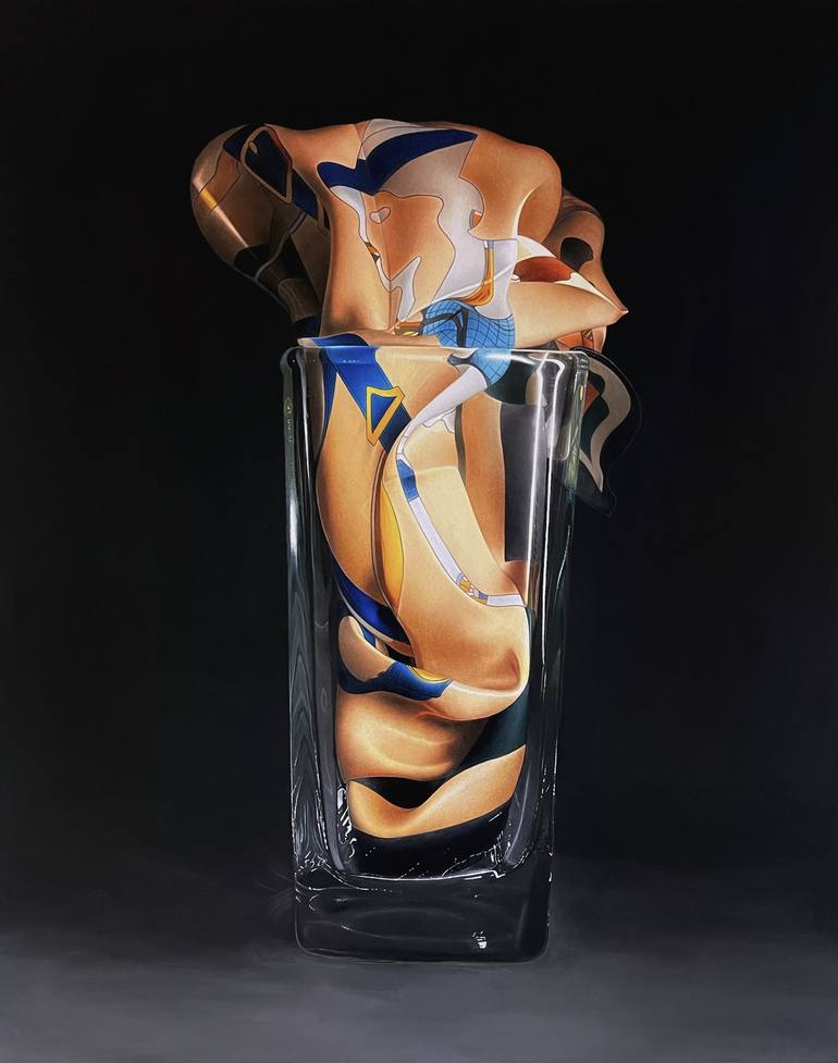 Original Photorealism Still Life Drawings by Crystian Hopper