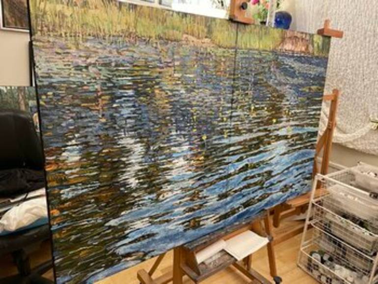 Original Figurative Landscape Painting by Nadezda Stupina