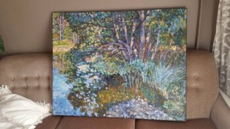 Original Impressionism Landscape Painting by Nadezda Stupina