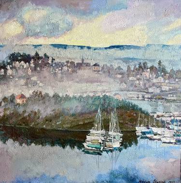 Print of Impressionism Boat Paintings by Nadezda Stupina