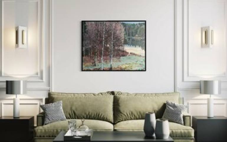 Original Impressionism Landscape Painting by Nadezda Stupina