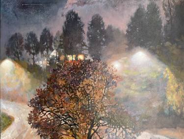 Print of Impressionism Landscape Paintings by Nadezda Stupina