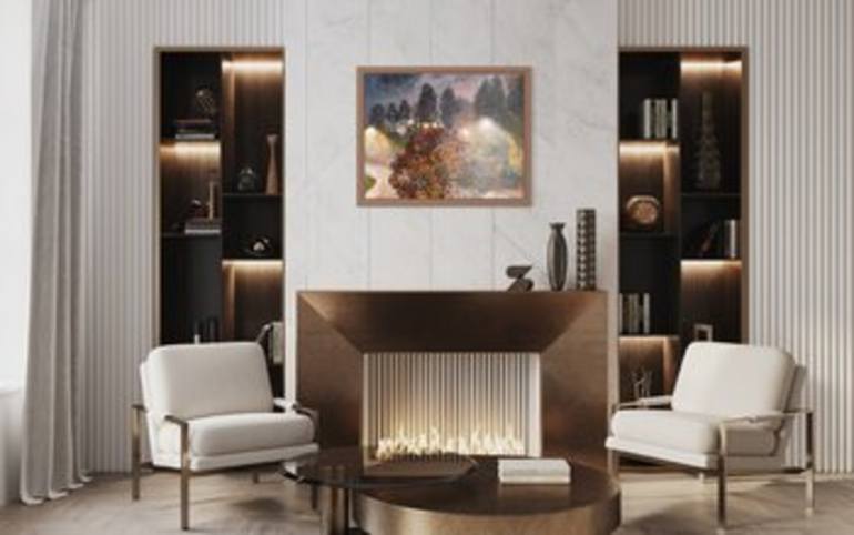 Original Impressionism Landscape Painting by Nadezda Stupina