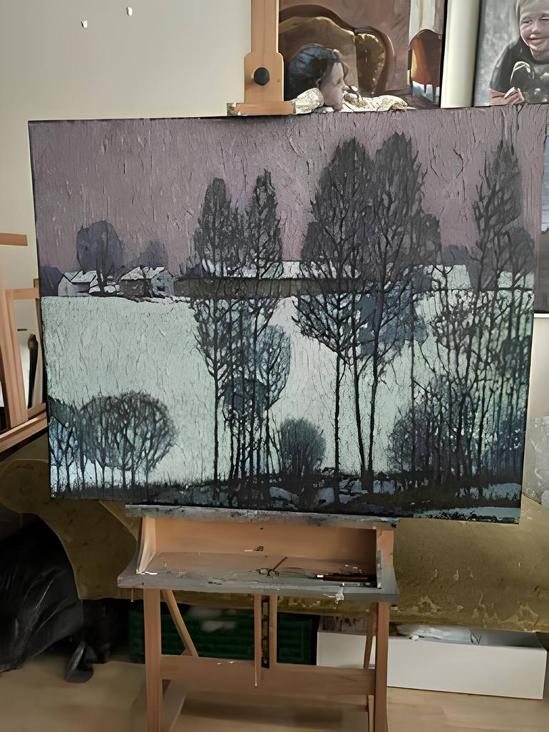 Original Impressionism Landscape Painting by Nadezda Stupina