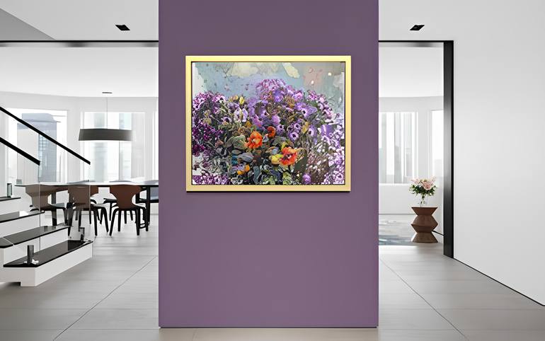Original Modernism Floral Painting by Nadezda Stupina