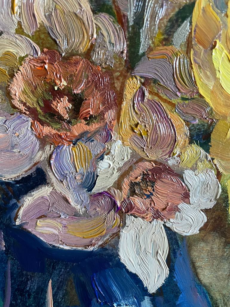 Original Impressionism Still Life Painting by Nadezda Stupina