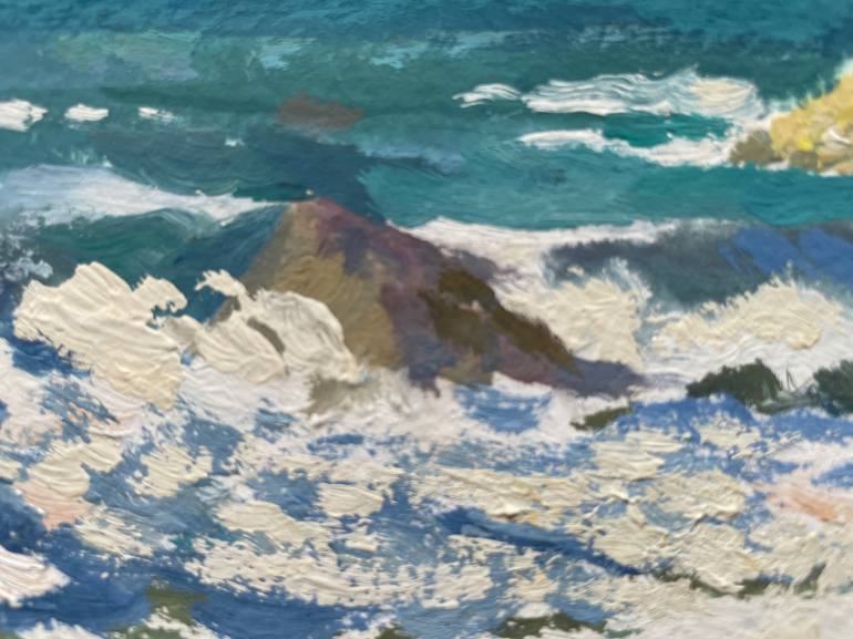 Original Impressionism Seascape Painting by Nadezda Stupina