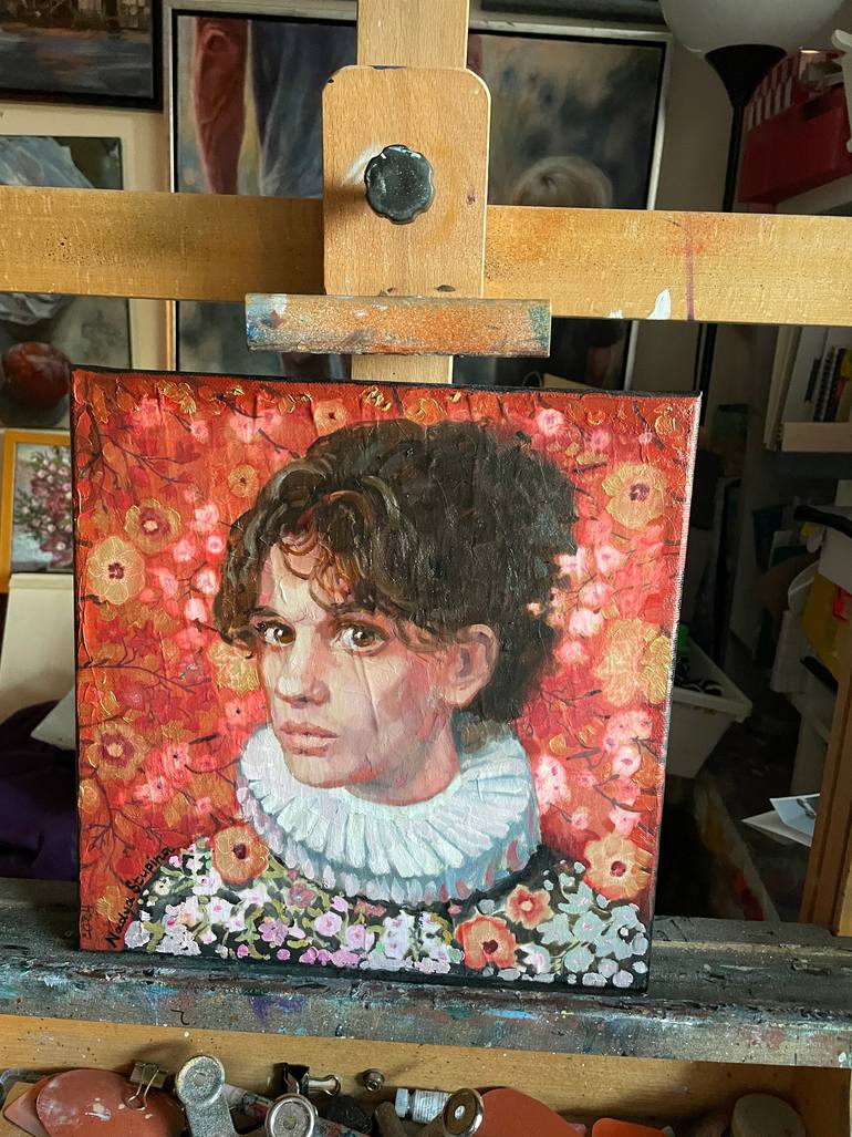 Original Figurative Women Painting by Nadezda Stupina