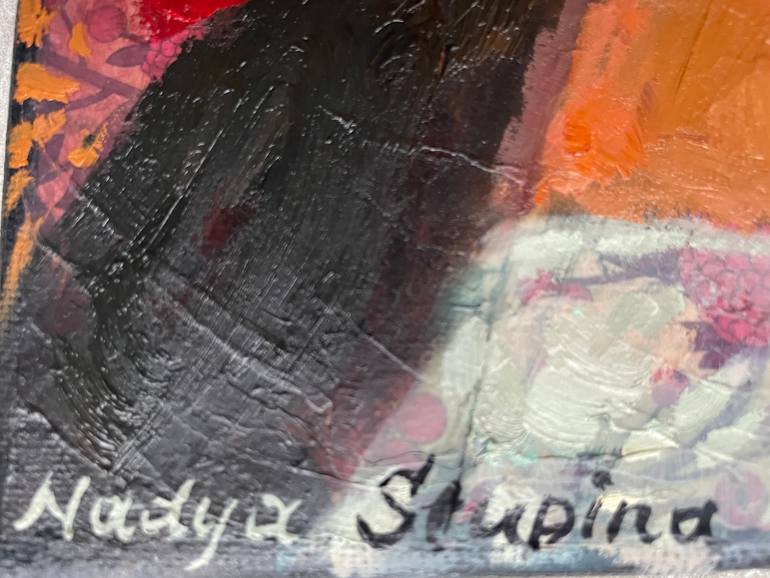 Original Impressionism Women Painting by Nadezda Stupina