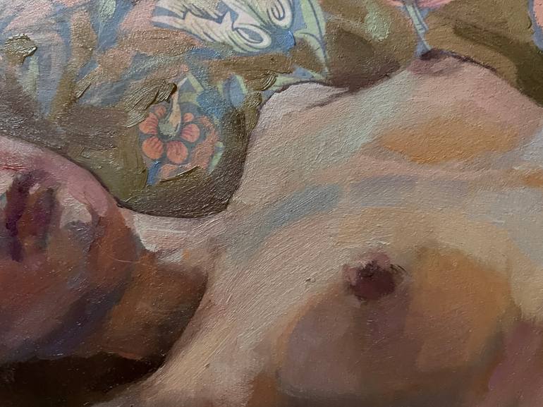 Original Impressionism Nude Painting by Nadezda Stupina