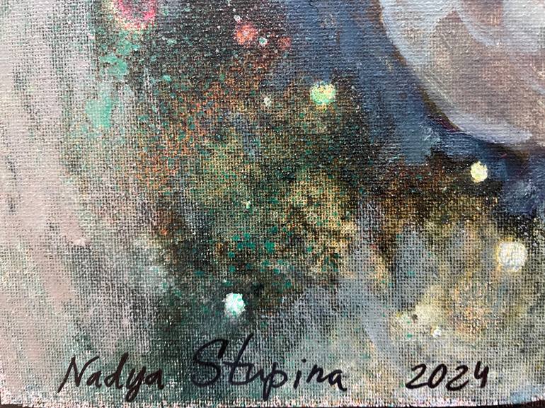 Original Fauvism Floral Painting by Nadezda Stupina