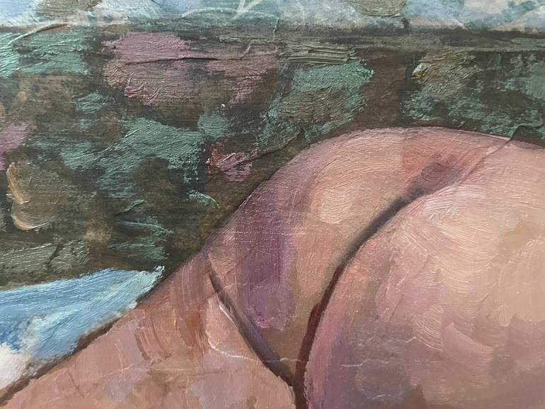 Original Fauvism Nude Painting by Nadezda Stupina