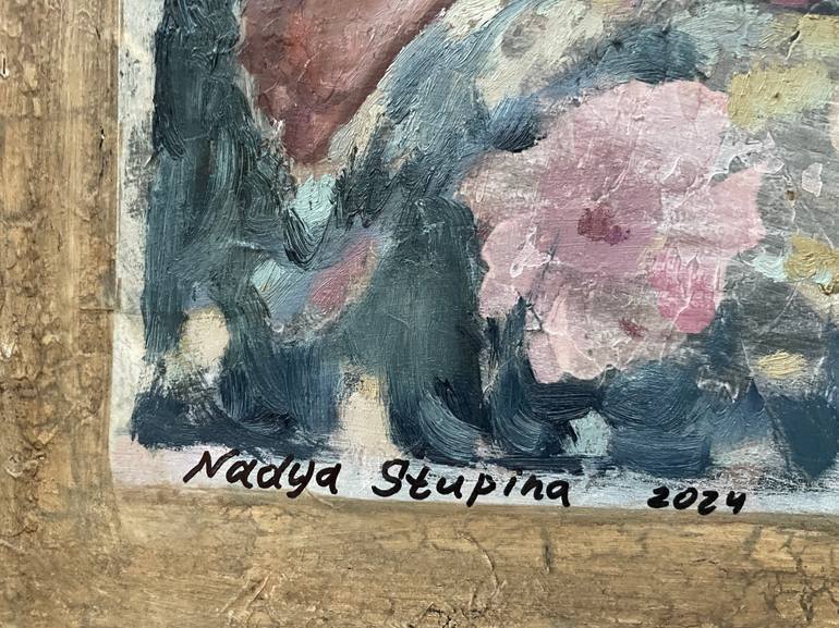 Original Fauvism Nude Painting by Nadezda Stupina