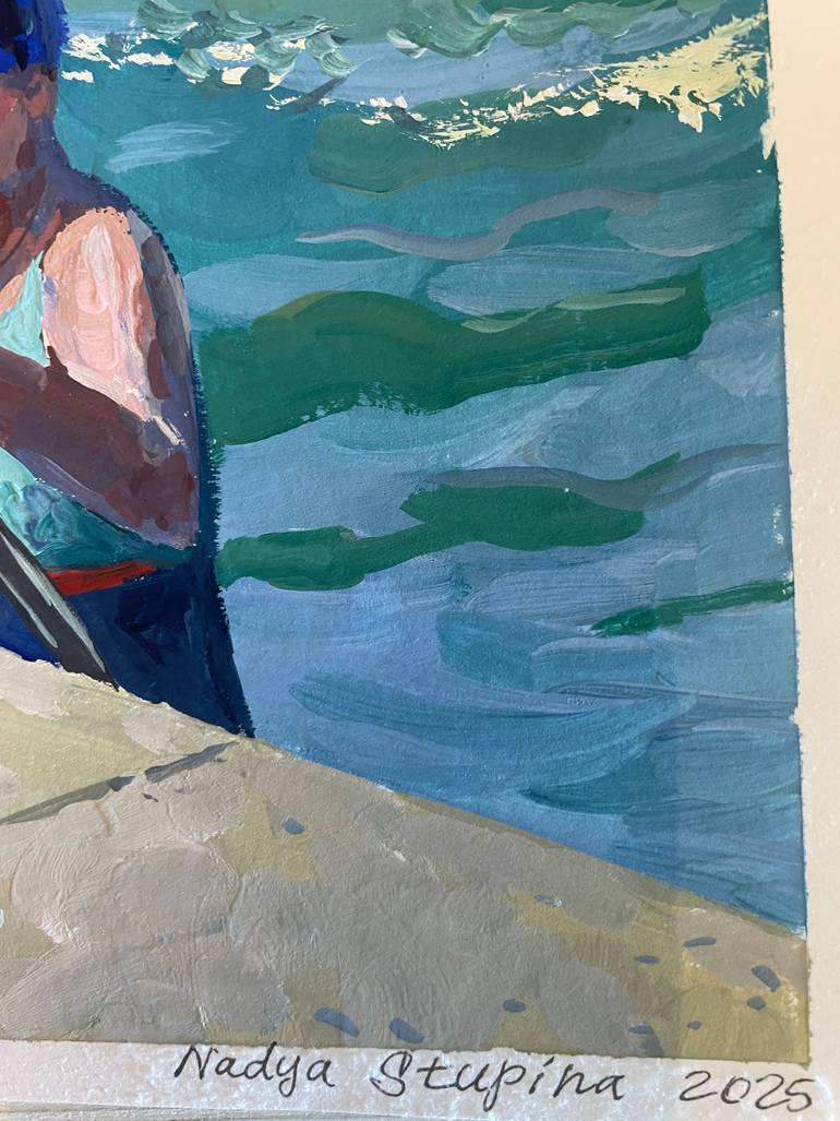 Original Impressionism Body Painting by Nadezda Stupina