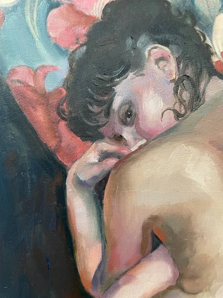 Original Figurative Nude Painting by Nadezda Stupina