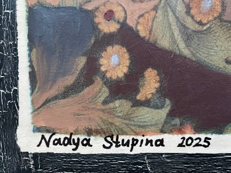 Original Art Nouveau Nude Painting by Nadezda Stupina