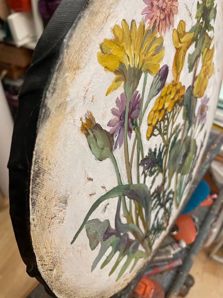 Original Realism Floral Painting by Nadezda Stupina