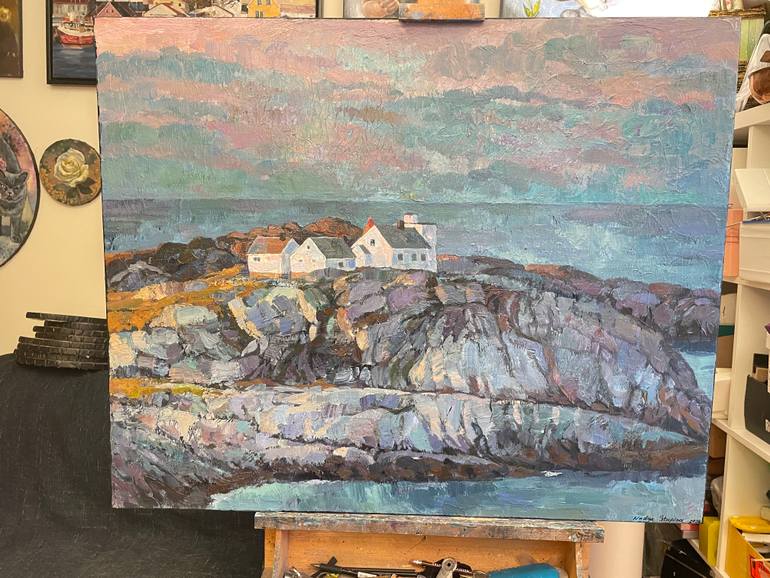 Original Impressionism Landscape Painting by Nadezda Stupina