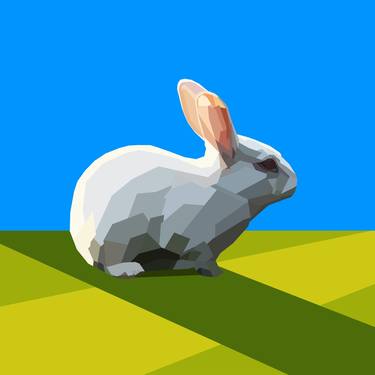 White Bunny On The Hill thumb