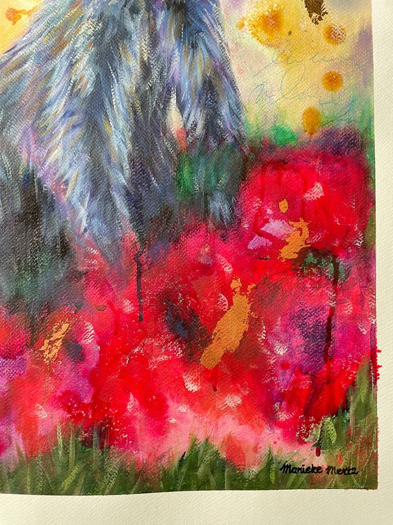 Original Abstract Expressionism Animal Painting by Marieke Mertz