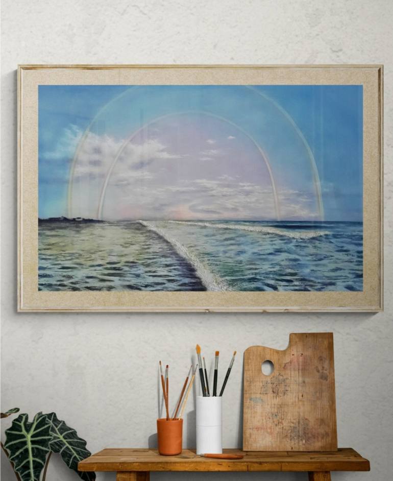 Original Realism Beach Painting by Поліна Стецюра