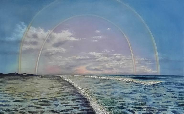 Original Realism Beach Painting by Поліна Стецюра