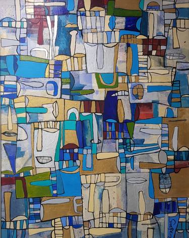 Original Abstract Painting by Jin-Hyun Nam